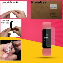 Fitbit Inspire 3 Health & Fitness Activity Tracker (Black) with Workout Intensity, Sleep Tracking, Heart Rate, S & L Bands, 3.3foot Charging Cable, Wall Adapter, Screen Protectors & PremGear Cloth Fitbit Inspire 3 Health & Fitness Activity Tracker (Black) with Workout Intensity, Sleep Tracking, Heart Rate, S & L Bands, 3.3foot Charging Cable, Wall Adapter, Screen Protectors & PremGear Cloth