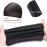 4PCS Silky Durags for Men Women 360 Waves with 1 Wave Cap, Silky Satin Durag Extra Long Tails Black Black Black Black
