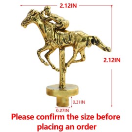 Grhonior Metal Horse for Horse Racing Board Game, Rose Gold x4, Silver x3 Classic Style Collection Souvenirs (Rose Gold 4+Silver 3)