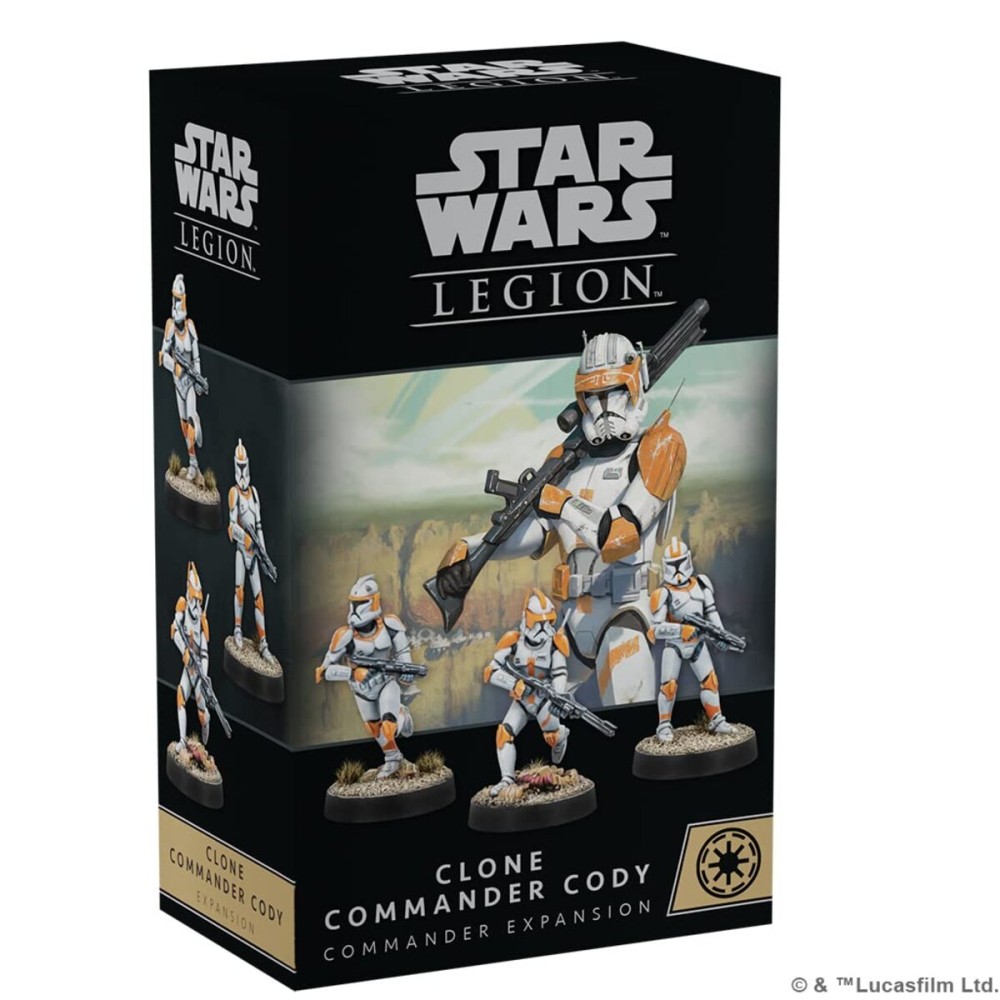 Asmodee Star Wars: Legion Clone Commander Cody Commander Expansion - Tabletop Miniatures Game, Strategy Game for Kids and Adults, Ages 14+, 2 Players, 3 Hour Playtime Asmodee Star Wars: Legion Clone Commander Cody Commander Expansion - Tabletop Miniatures Game, Strategy Game for Kids and Adults, Ages 14+, 2 Players, 3 Hour Playtime