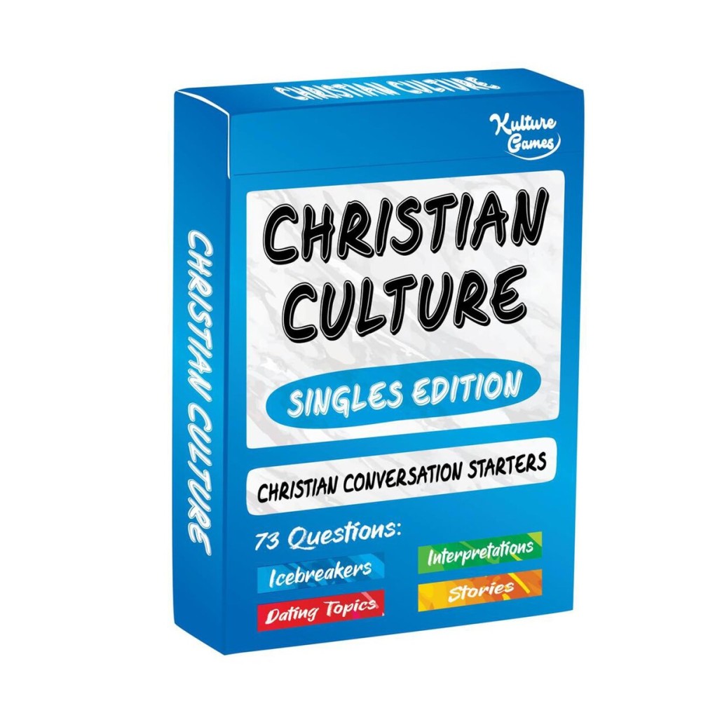 Kulture Games Christian Culture (Singles Edition) - Conversation Starters to Spark Meaningful Discussion Between Christian Singles - Christian Party Game - Thought Provoking Bible Discussion Cards Kulture Games Christian Culture (Singles Edition) - Conversation Starters to Spark Meaningful Discussion Between Christian Singles - Christian Party Game - Thought Provoking Bible Discussion Cards