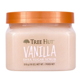 Tree Hut Vanilla Shea Sugar Exfoliating & Hydrating Body Scrub, 18 oz Tree Hut Vanilla Shea Sugar Exfoliating & Hydrating Body Scrub, 18 oz