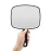 OMIRO Hand Mirror, Black Handheld Mirror with Handle, 6.6 W x 9.2 L