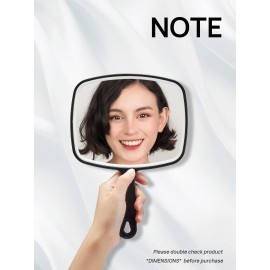 OMIRO Hand Mirror, Black Handheld Mirror with Handle, 6.6 W x 9.2 L OMIRO Hand Mirror, Black Handheld Mirror with Handle, 6.6 W x 9.2 L