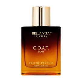 BellaVita Luxury G.O.A.T. Men\'s Eau De Parfum (3.4 fl.oz) | Natural Refreshing Notes of Bergamot, Lavender & Patchouli Oriental | Fresh Perfume for Men of All Time | Long-Lasting Perfume for Mens EDP