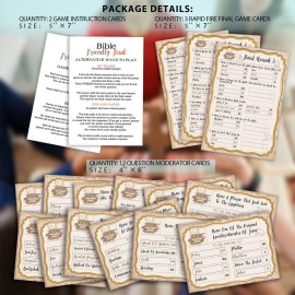Bible Trivia Game: Family Feud Quiz for Church Groups & Community Parties - Includes 300+ Questions