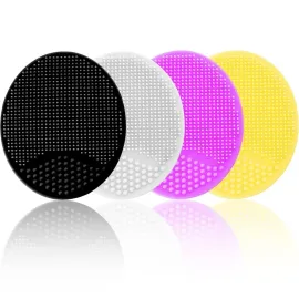 Silicone Facial Cleansing Brush, Soft Face Brush, Blackhead Acne Pore Pad - Face Exfoliator & Deep Cleaning 4 Pack