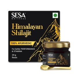 sesa Pure Himalayan Shilajit Resin 100% Ayurvedic 50 Servings of 400mg Helps Boost Strength, 85+ Trace Minerals, Endurance & Immunity 70%+ Fulvic Acid Contains Lab Certificate sesa Pure Himalayan Shilajit Resin 100% Ayurvedic 50 Servings of 400mg Helps Boost Strength, 85+ Trace Minerals, Endurance & Immunity 70%+ Fulvic Acid Contains Lab Certificate