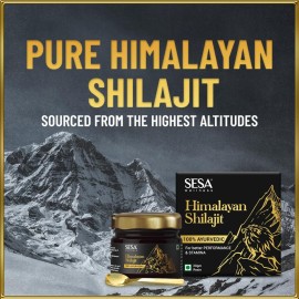 sesa Pure Himalayan Shilajit Resin 100% Ayurvedic 50 Servings of 400mg Helps Boost Strength, 85+ Trace Minerals, Endurance & Immunity 70%+ Fulvic Acid Contains Lab Certificate sesa Pure Himalayan Shilajit Resin 100% Ayurvedic 50 Servings of 400mg Helps Boost Strength, 85+ Trace Minerals, Endurance & Immunity 70%+ Fulvic Acid Contains Lab Certificate