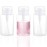 3 Pack Push Down Pump Dispenser Empty Push Top Bottles Containers for Nail Polish Makeup Remover Micellar Water Facial Toner 6.7oz/200ML