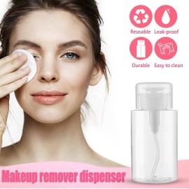 3 Pack Push Down Pump Dispenser Empty Push Top Bottles Containers for Nail Polish Makeup Remover Micellar Water Facial Toner 6.7oz/200ML 3 Pack Push Down Pump Dispenser Empty Push Top Bottles Containers for Nail Polish Makeup Remover Micellar Water Facial Toner 6.7oz/200ML