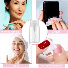 3 Pack Push Down Pump Dispenser Empty Push Top Bottles Containers for Nail Polish Makeup Remover Micellar Water Facial Toner 6.7oz/200ML 3 Pack Push Down Pump Dispenser Empty Push Top Bottles Containers for Nail Polish Makeup Remover Micellar Water Facial Toner 6.7oz/200ML