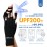 SAVILAND UV Gloves for Gel Manicures: Professional UPF200+ UV Nail Gloves U V Light Fingerless Glove Anti UVA & UVB 999+ Glove for Gel Nail Lamp (Black)