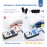 SAVILAND UV Gloves for Gel Manicures: Professional UPF200+ UV Nail Gloves U V Light Fingerless Glove Anti UVA & UVB 999+ Glove for Gel Nail Lamp (Black)