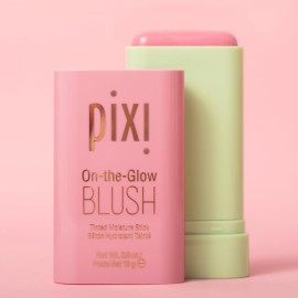 Pixi On-the-Glow Blush - Fleur, Hydrating Tinted Moisture Blush Stick with Ginseng, Aloe Vera & Fruit Extracts, For Cheeks & Lips, 19g / 0.6oz, Paraben-Free