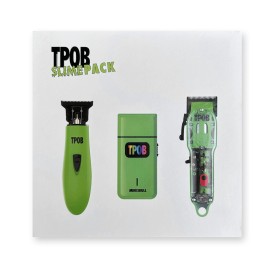 TPOB Slime 2 Barber Hair Clippers Trimmer Shaver Set for Men with Matte Green Case and X Fade Blade TPOB Slime 2 Barber Hair Clippers Trimmer Shaver Set for Men with Matte Green Case and X Fade Blade