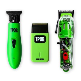 TPOB Slime 2 Barber Hair Clippers Trimmer Shaver Set for Men with Matte Green Case and X Fade Blade TPOB Slime 2 Barber Hair Clippers Trimmer Shaver Set for Men with Matte Green Case and X Fade Blade