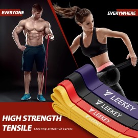 LEEKEY Resistance Bands,Rubber Exercise Bands - Workout Bands Set, 5-85LBS Resistance Bands for Working Out,for Men and Women Fitness Training, Physical Therapy,Home Workouts LEEKEY Resistance Bands,Rubber Exercise Bands - Workout Bands Set, 5-85LBS Resistance Bands for Working Out,for Men and Women Fitness Training, Physical Therapy,Home Workouts