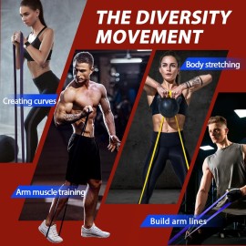LEEKEY Resistance Bands,Rubber Exercise Bands - Workout Bands Set, 5-85LBS Resistance Bands for Working Out,for Men and Women Fitness Training, Physical Therapy,Home Workouts LEEKEY Resistance Bands,Rubber Exercise Bands - Workout Bands Set, 5-85LBS Resistance Bands for Working Out,for Men and Women Fitness Training, Physical Therapy,Home Workouts
