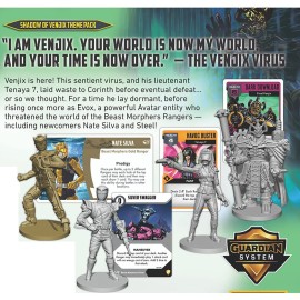 Renegade Game Studios Power Rangers Heroes of The Grid: Shadow of Venjix Theme Pack - Expansion, New Cards & Bosses, RPG for 2-5 Players, 45-60 Mins, Ages 14+