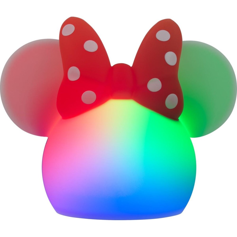 Disney Minnie Mouse Squishy Light, Color Changing, Night Light for Kids, USB Lamp, Battery Operated, Dimmable, Ideal for Bedroom, Playroom, Living Room, and More, 66945 Disney Minnie Mouse Squishy Light, Color Changing, Night Light for Kids, USB Lamp, Battery Operated, Dimmable, Ideal for Bedroom, Playroom, Living Room, and More, 66945