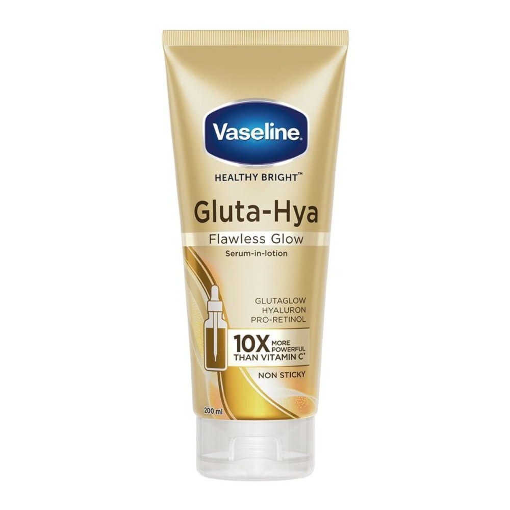 Vaseline Gluta-Hya Flawless Glow, 200ml, Serum-In-Lotion Vaseline Gluta-Hya Flawless Glow, 200ml, Serum-In-Lotion