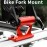 Bike Fork Mount, Upgraded Quick Release Thru Axle Bicycle Fork Rack Block with 4 Adapters for Car Trucks Vans SUV Transport and Storage, Black