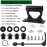 Bike Fork Mount, Upgraded Quick Release Thru Axle Bicycle Fork Rack Block with 4 Adapters for Car Trucks Vans SUV Transport and Storage, Black