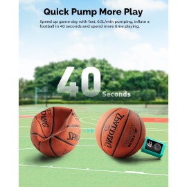 ETENWOLF Electric Ball Pump Inflation & Deflation 2-17 PSI, Basketball Pump with Precise Pressure Gauge, Rechargeable Air Pump for Balls, Soccer Ball Air Pump ETENWOLF Electric Ball Pump Inflation & Deflation 2-17 PSI, Basketball Pump with Precise Pressure Gauge, Rechargeable Air Pump for Balls, Soccer Ball Air Pump