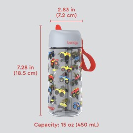 Bentgo Kids Water Bottle - Leak-Proof, Durable Tritan, BPA-Free 15 oz. Cup for Kids/Toddlers Ages 3+, Safe Sip Spout, Carrying Handle, & Dishwasher Safe for School, Sports, Daycare & Camp (Trucks) Bentgo Kids Water Bottle - Leak-Proof, Durable Tritan, BPA-Free 15 oz. Cup for Kids/Toddlers Ages 3+, Safe Sip Spout, Carrying Handle, & Dishwasher Safe for School, Sports, Daycare & Camp (Trucks)