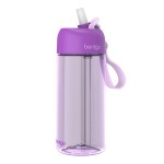 Bentgo Kids Water Bottle - Leak-Proof, Durable Tritan, BPA-Free 15 oz. Cup for Kids/Toddlers Ages 3+, Safe Sip Spout, Carrying Handle, & Dishwasher Safe for School, Sports, Daycare & Camp (Purple)