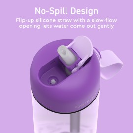 Bentgo Kids Water Bottle - Leak-Proof, Durable Tritan, BPA-Free 15 oz. Cup for Kids/Toddlers Ages 3+, Safe Sip Spout, Carrying Handle, & Dishwasher Safe for School, Sports, Daycare & Camp (Purple) Bentgo Kids Water Bottle - Leak-Proof, Durable Tritan, BPA-Free 15 oz. Cup for Kids/Toddlers Ages 3+, Safe Sip Spout, Carrying Handle, & Dishwasher Safe for School, Sports, Daycare & Camp (Purple)