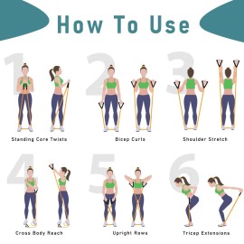 Resistance Bands with Handles for Resistance Training, Physical Therapy and Home Workouts - 30lbs Resistance Bands with Handles for Resistance Training, Physical Therapy and Home Workouts - 30lbs