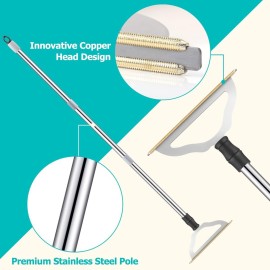 GOSEDER Carpet Rake for Pet Hair Removal - Reusable Pet Hair Remover for Carpet Long Handle, Advanced Dog Hair Broom, Cat Fur Brush, Lint Remover Scraper for Carpets, Rugs, Mats, Couch, Furniture GOSEDER Carpet Rake for Pet Hair Removal - Reusable Pet Hair Remover for Carpet Long Handle, Advanced Dog Hair Broom, Cat Fur Brush, Lint Remover Scraper for Carpets, Rugs, Mats, Couch, Furniture