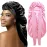 2Pcs Bonnets for Black Women Braid Bonnet, Large Long Satin Bonnet for Braids, Silk Bonnet with Stretchy Tie Band Sleep Cap Hair (2Pcs-Black&Pink)