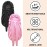2Pcs Bonnets for Black Women Braid Bonnet, Large Long Satin Bonnet for Braids, Silk Bonnet with Stretchy Tie Band Sleep Cap Hair (2Pcs-Black&Pink)