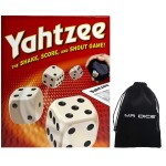 Mr Dice Classic Dice Game - Card Board Games for Family Night Bundle Drawstring Bag