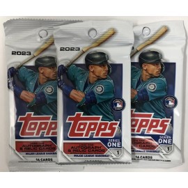 Topps 2023 Series 1 Baseball MLB Set of 3 Packs - 16 Cards per Pack - 48 Trading Cards Total Topps 2023 Series 1 Baseball MLB Set of 3 Packs - 16 Cards per Pack - 48 Trading Cards Total