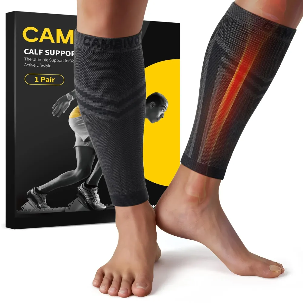 CAMBIVO Calf Compression Sleeve Men & Women- Shin Splint Brace Support for Legs Pain Relief, Varicose Vein Treatment CAMBIVO Calf Compression Sleeve Men & Women- Shin Splint Brace Support for Legs Pain Relief, Varicose Vein Treatment