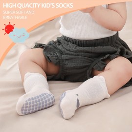 TRUEHAN 5 Pairs Toddler Non Slip Socks with Grips Baby Socks for Kids Girls Boys 5 Pairs Animal A1-3 years TRUEHAN 5 Pairs Toddler Non Slip Socks with Grips Baby Socks for Kids Girls Boys 5 Pairs Animal A1-3 years