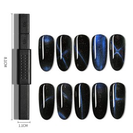 SILPECWEE 15Pcs Nail Magnet Set Cat Eye Gel Nail Polish Magnet Wand Magnetic Nail Polish Cat Eye Magnet for Nails Cat Eye Magnets Sticks Nail Design Tools Nail Art SILPECWEE 15Pcs Nail Magnet Set Cat Eye Gel Nail Polish Magnet Wand Magnetic Nail Polish Cat Eye Magnet for Nails Cat Eye Magnets Sticks Nail Design Tools Nail Art
