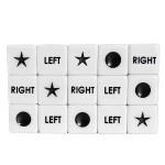 ZLIXING 15 Pcs Dice for Left Right Center Dice Game Prime Only Dice Family Board Games Accessories
