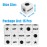 ZLIXING 15 Pcs Dice for Left Right Center Dice Game Prime Only Dice Family Board Games Accessories