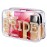LEIFIDE Bride Bag Clear Makeup Bag Bride Gift Cosmetic Bag Mrs Pearl Bags Bride Toiletry Bag Wifey Makeup Pouch Rhinestone Letter PVC Cosmetics Bag Travel Case Bride Purse Portable Bag(BRIDE Style)