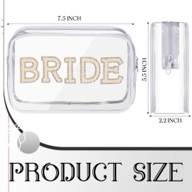 LEIFIDE Bride Bag Clear Makeup Bag Bride Gift Cosmetic Bag Mrs Pearl Bags Bride Toiletry Bag Wifey Makeup Pouch Rhinestone Letter PVC Cosmetics Bag Travel Case Bride Purse Portable Bag(BRIDE Style) LEIFIDE Bride Bag Clear Makeup Bag Bride Gift Cosmetic Bag Mrs Pearl Bags Bride Toiletry Bag Wifey Makeup Pouch Rhinestone Letter PVC Cosmetics Bag Travel Case Bride Purse Portable Bag(BRIDE Style)