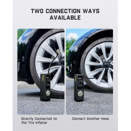 Fanttik Air Pump Hose Adapter, Extension Hose for Schrader and Presta Valve, 19.96\'\' Locking Tire Chuck Tube, VG8/8V1 Screw Thread Connection, Tire Inflator Universal, Suit for Car, Motorcycle, Bike Fanttik Air Pump Hose Adapter, Extension Hose for Schrader and Presta Valve, 19.96\'\' Locking Tire Chuck Tube, VG8/8V1 Screw Thread Connection, Tire Inflator Universal, Suit for Car, Motorcycle, Bike