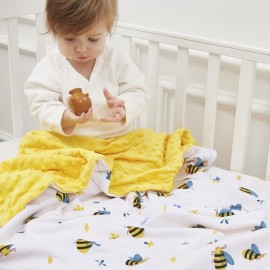 QSTEHEML Baby Blankets Neutral for Boys Girls,Super Soft Nursery Minky Blanket Unisex, Baby Gifts Double Layer with Dotted Backing, Newborn Blankets for Crib Stroller(Bee, 30 * 40inch) QSTEHEML Baby Blankets Neutral for Boys Girls,Super Soft Nursery Minky Blanket Unisex, Baby Gifts Double Layer with Dotted Backing, Newborn Blankets for Crib Stroller(Bee, 30 * 40inch)
