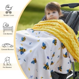 QSTEHEML Baby Blankets Neutral for Boys Girls,Super Soft Nursery Minky Blanket Unisex, Baby Gifts Double Layer with Dotted Backing, Newborn Blankets for Crib Stroller(Bee, 30 * 40inch) QSTEHEML Baby Blankets Neutral for Boys Girls,Super Soft Nursery Minky Blanket Unisex, Baby Gifts Double Layer with Dotted Backing, Newborn Blankets for Crib Stroller(Bee, 30 * 40inch)