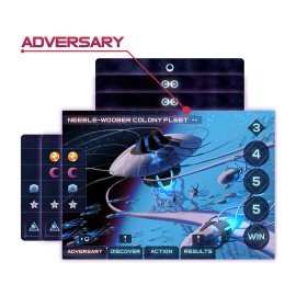 Asmadi Games One Deck Galaxy - Asmadi Games, Cooperative Card Game, A Whole Galaxy in One Deck, 1-2 Players, 30-60 Min, Ages 14+ Blue