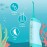 AquaSonic Kids\' Water Flosser for Ages 6+ | Standard Nozzle, Orthodontic Nozzle & Waterproof Stickers | 4 Flossing Modes | Aquarium Adventures Theme (Blue)